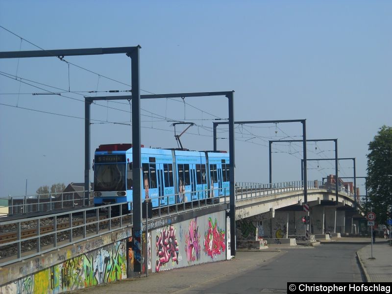 Bild: TW 604 auf der Nordbahnhofbrücke.