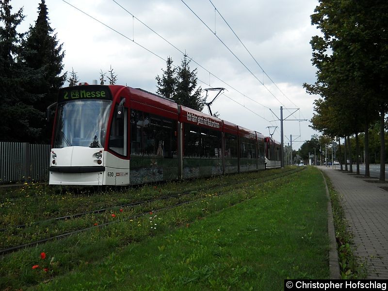 Bild: TW 630+711 im Bereich Gothaer Landstraße.