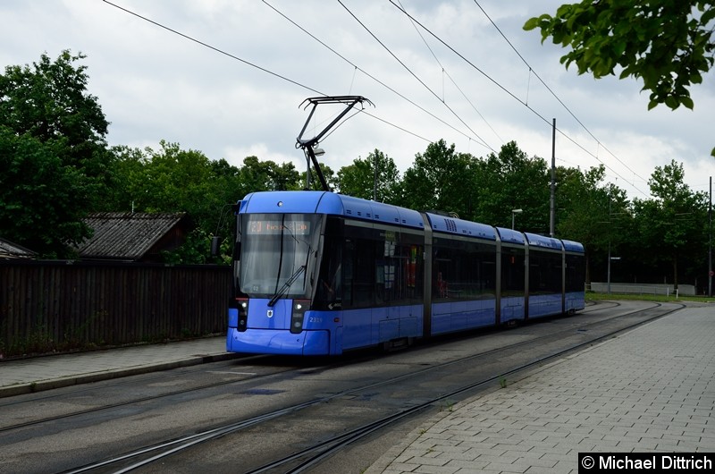 Bild: 2319 als Linie 20 an der Haltestelle U Westfriedhof.