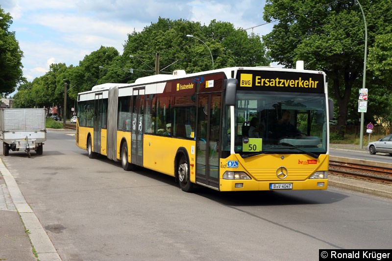 Bild: 4047 als Schienenersatzverkehr für die Straßenbahnlinie 50.