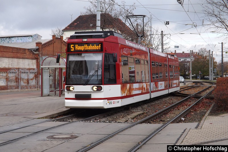 Bild: Als Tramlinie 5 an der Haltestelle Grubenstraße.