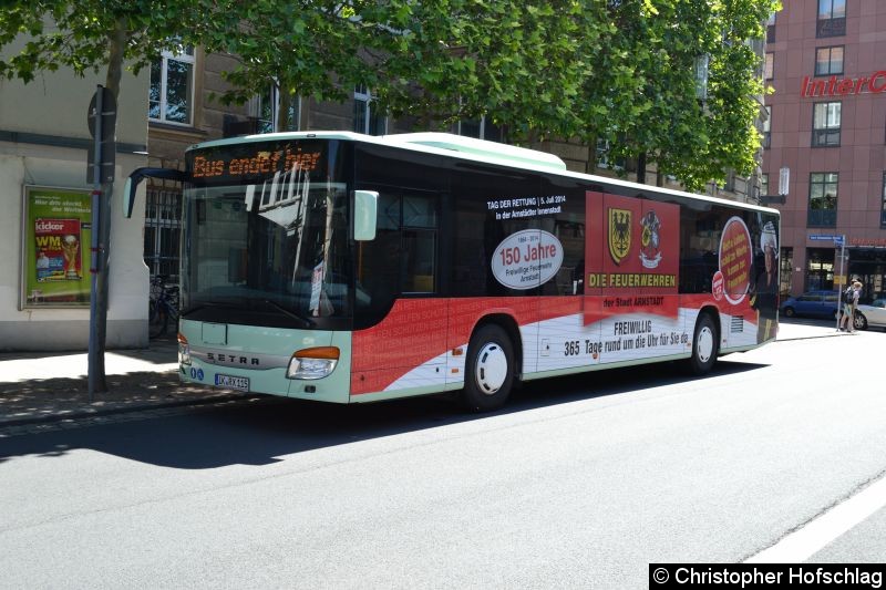 Bild: Wagen 1115 am Busbahnhof,Erfurt.