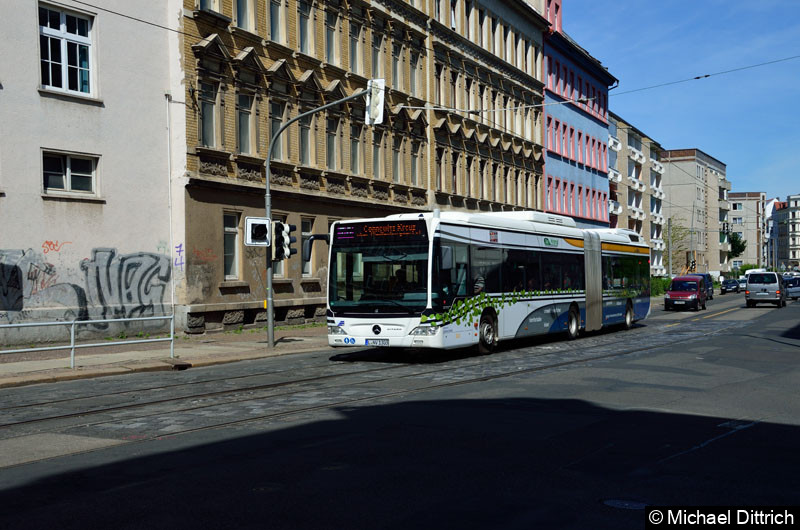 Bild: 303 als Linie 70 in der Kohlgartenstraße.