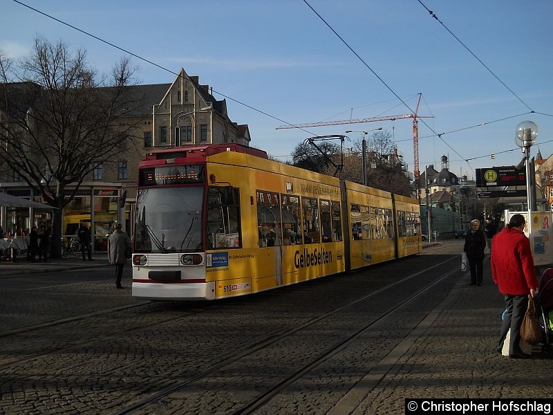 Bild: TW 610 an der Haltstelle Domplatz.