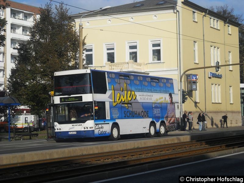 Bild: Bus 278 auf der Buslinie A in der Gartenstraße.