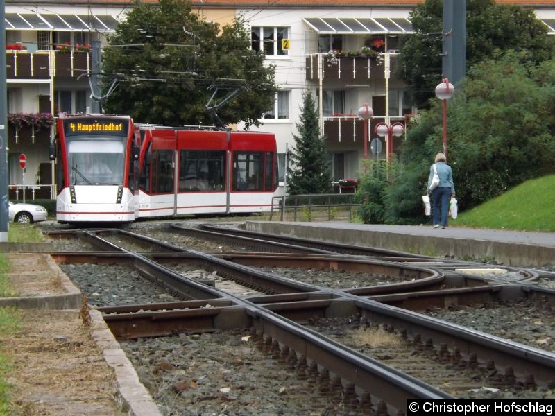 Bild: Kurve Melchendorfer Straße