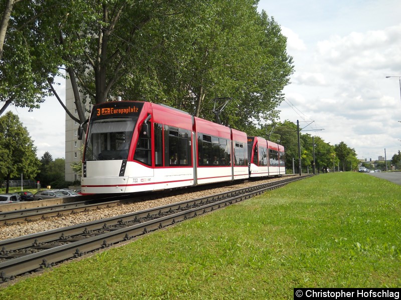 Bild: In der Nordhäuser Straße als Linie 3.