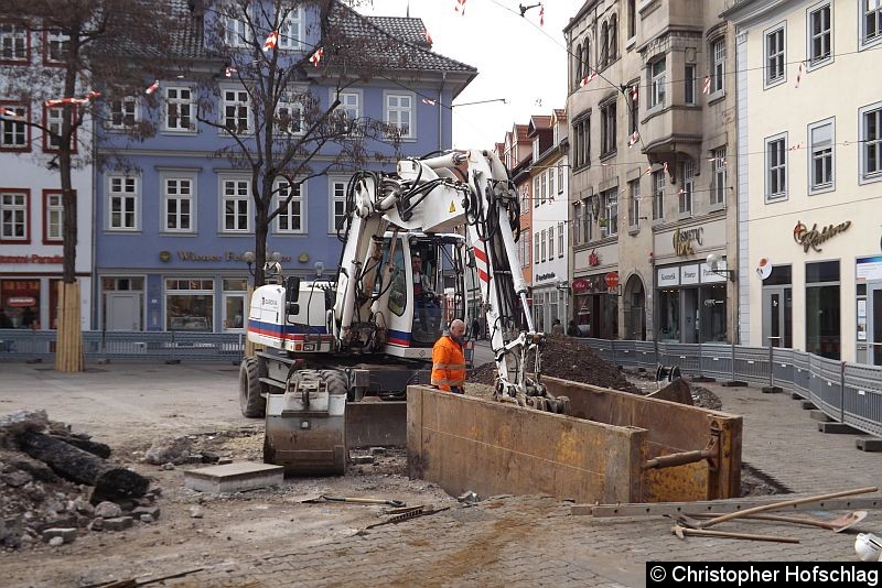 Bild: Auch auf dem Fischmarkt fangen die Tiefbauarbeiten an.