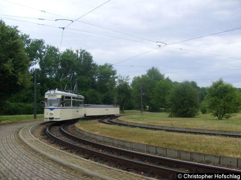 Bild: HTW3+Bw 274 in der Schleife Zoopark.