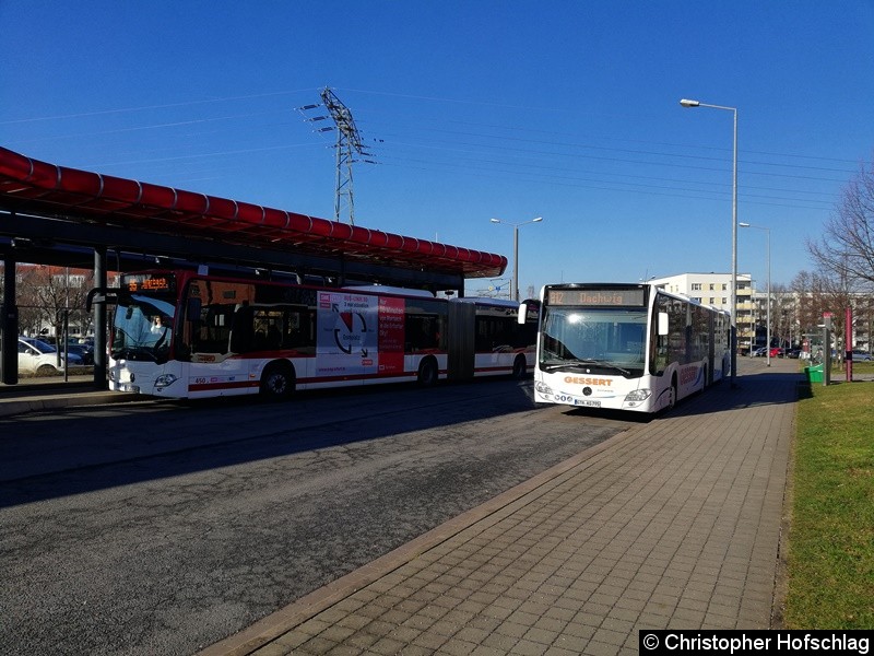 Bild: Wagen 450 als Linie 95 nach Marbach (weiter als Linie 90 zum Domplatz)