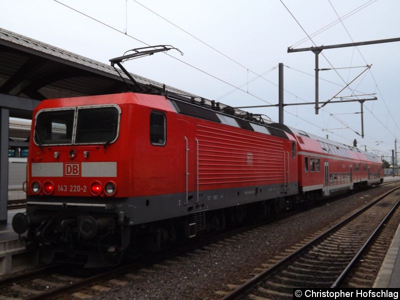 Bild: Erfurt Hauptbahnhof als RB Sangerhausen