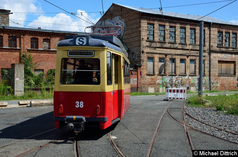 Bild: Wagen 38 auf dem Vereinsgelände in der Bachgasse.