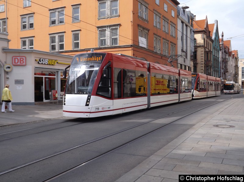 Bild: Kurz vor der Haltestelle Hauptbahnhof.