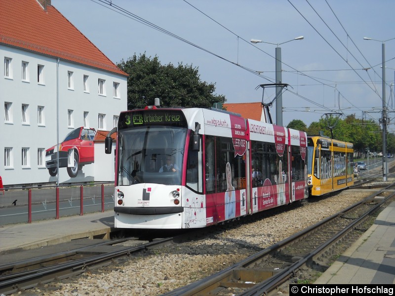 Bild: Haltestelle Klinikum als Linie 3.