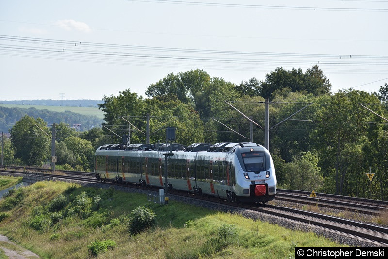 9442 308 als RB 20 nach Eisenach bei Marienthal (Erfurt)