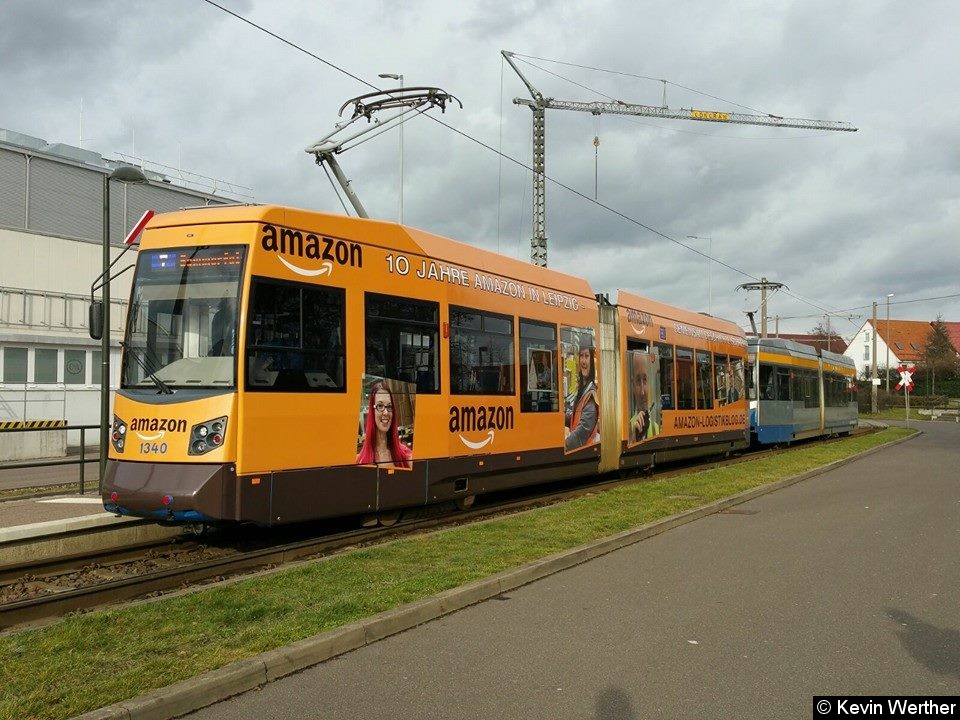 Bild: Eine Leoliner-Traktion als Linie 7 an der Endstelle Sommerfeld.