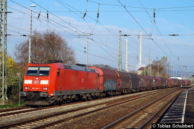 Bild: BR 185 183-1 abgestellt in Jena Göschwitz