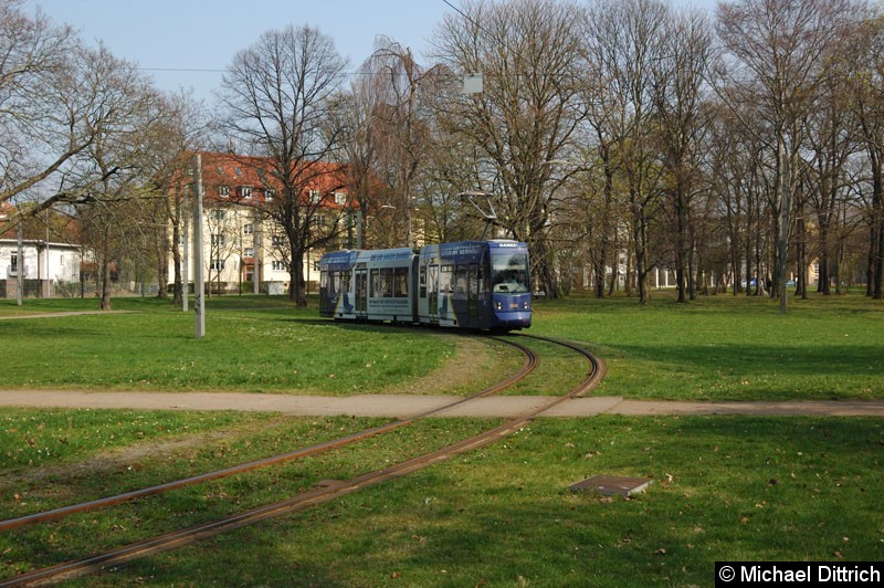 Bild: 1331 als Linie 2 in der Naunhofer Str.