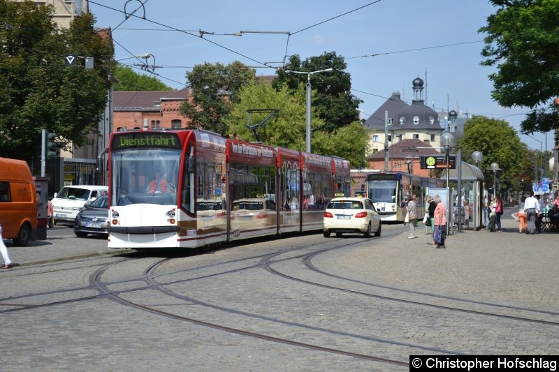 Bild: TW 637 auf seiner Fahrt zum Fischmarkt.