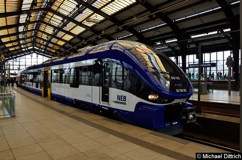 Bild: NEB 632 522 nach einer Sonderfahrt in Berlin Friedrichstr.