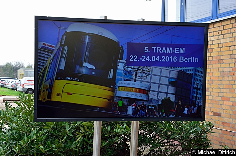 Bild: Die Ankündigung der TRAM EM 2016.