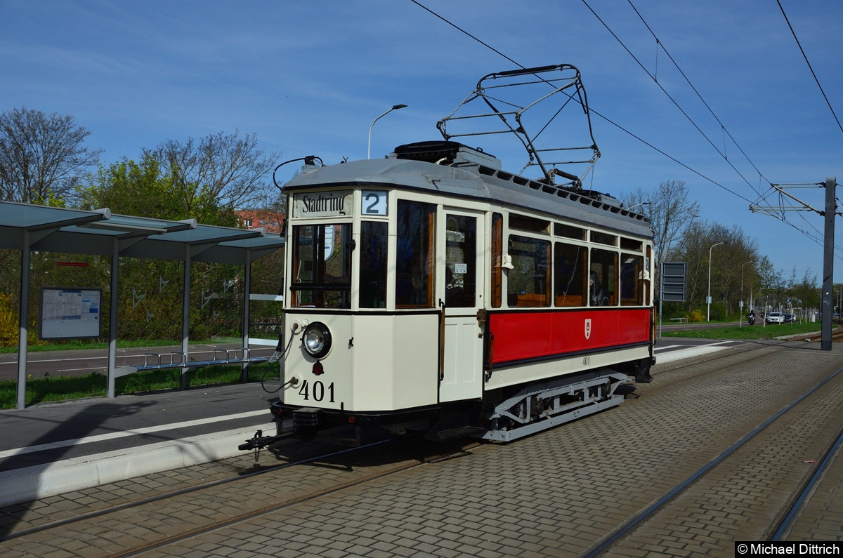 Bild: Fotohalt Haltestelle Rennbahnkreuz.