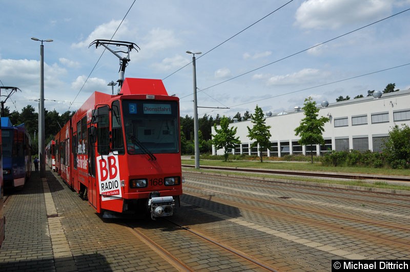 Bild: Wagen 168 auf dem Betriebshof.