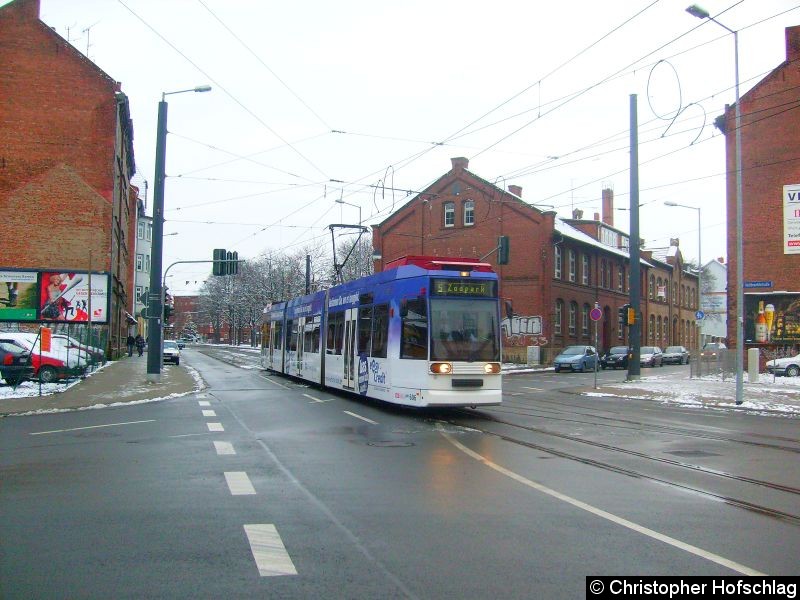 Bild: TW 606 in der Salinenstraße.