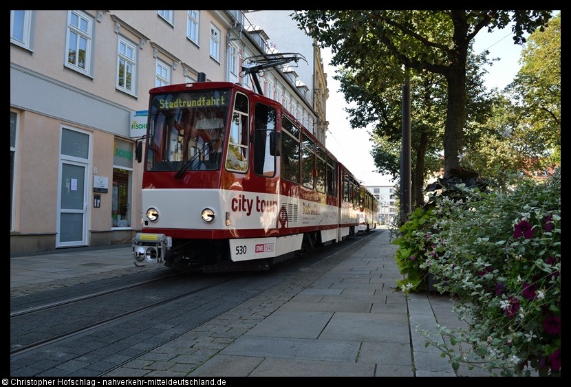 Bild: TW 530+512 als Stadtrundfahrt am Hirschgarten.