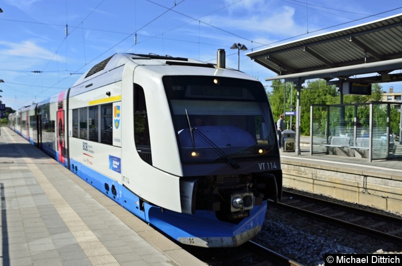 Bild: VT 114 der BOB in Holzkirchen.