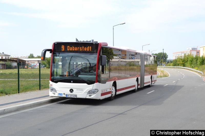 Bild: Wagen 439 als Linie 9 am Nordbahnhof.