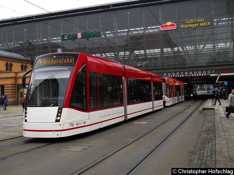 Bild: Am Hauptbahnhof auf der Linie 4.