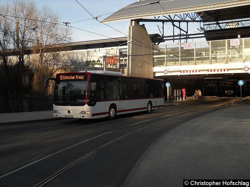 Bild: Bus 165 am Hauptbahnhof.