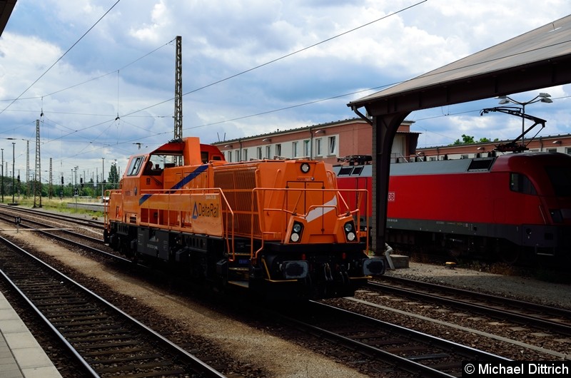 Bild: Durchfahrt der 265 302 von Northrail in Frankfurt (Oder).