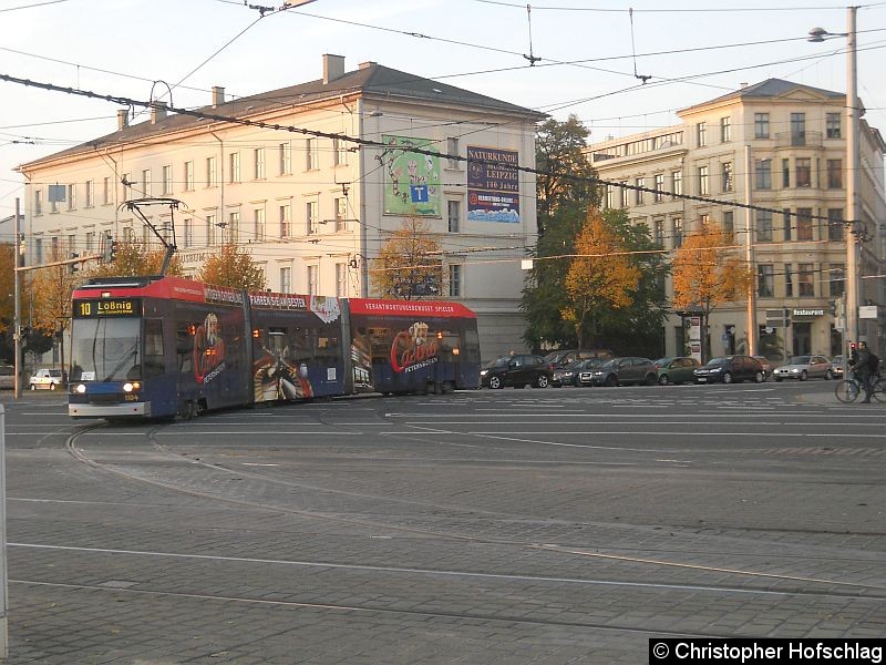 Bild: TW 1104 auf der Linie 10 am Goerdelerring.