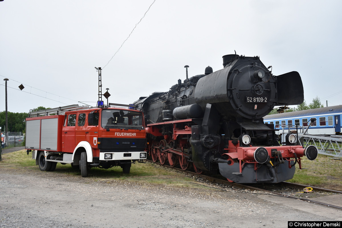 Bild: 52 8109-2 im Eisenbahnmuseum Weimar.