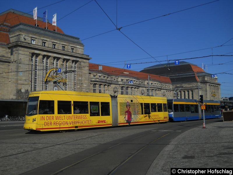 Bild: Am Hauptbahnhof als Linie 7.