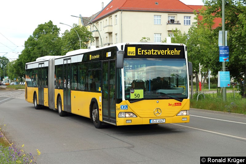 Bild: 4047 als Schienenersatzverkehr für die Straßenbahnlinie 50.