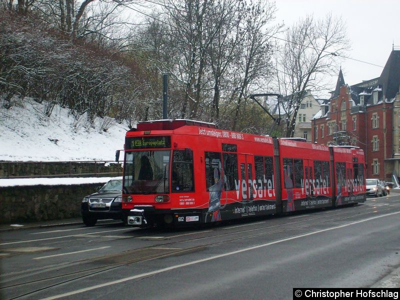 Bild: TW 602 am Stadtparkkopf.