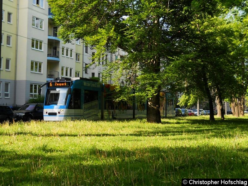 Bild: TW 625 am Löberwallgraben .