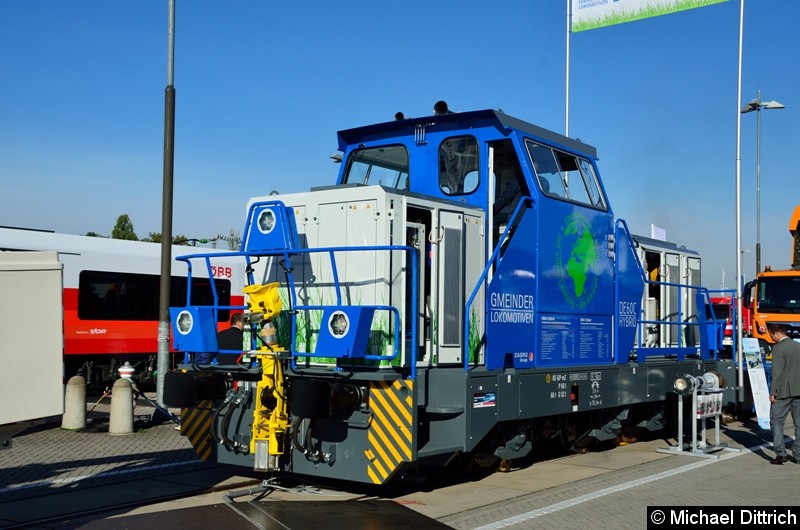 Bild: Eine Hybridlok der Firma Gmeinder vom Typ DE 60 C.