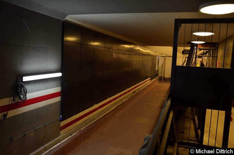 Bild: Hier werden ab Ende 2020 die Züge in Richtung Hönow fahren. Blick vom Tunnelgang.