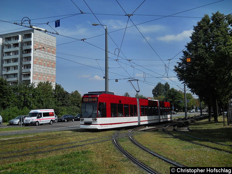 Bild: An der Kreuzung Warschauer Straße/ Nordhäuser Str.