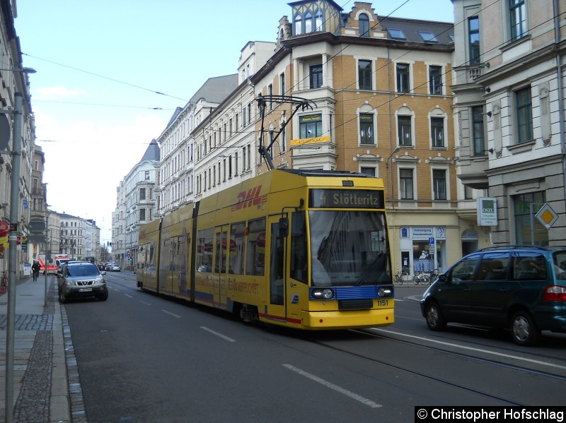 Bild: Auf der Linie 4 in Jahnallee.