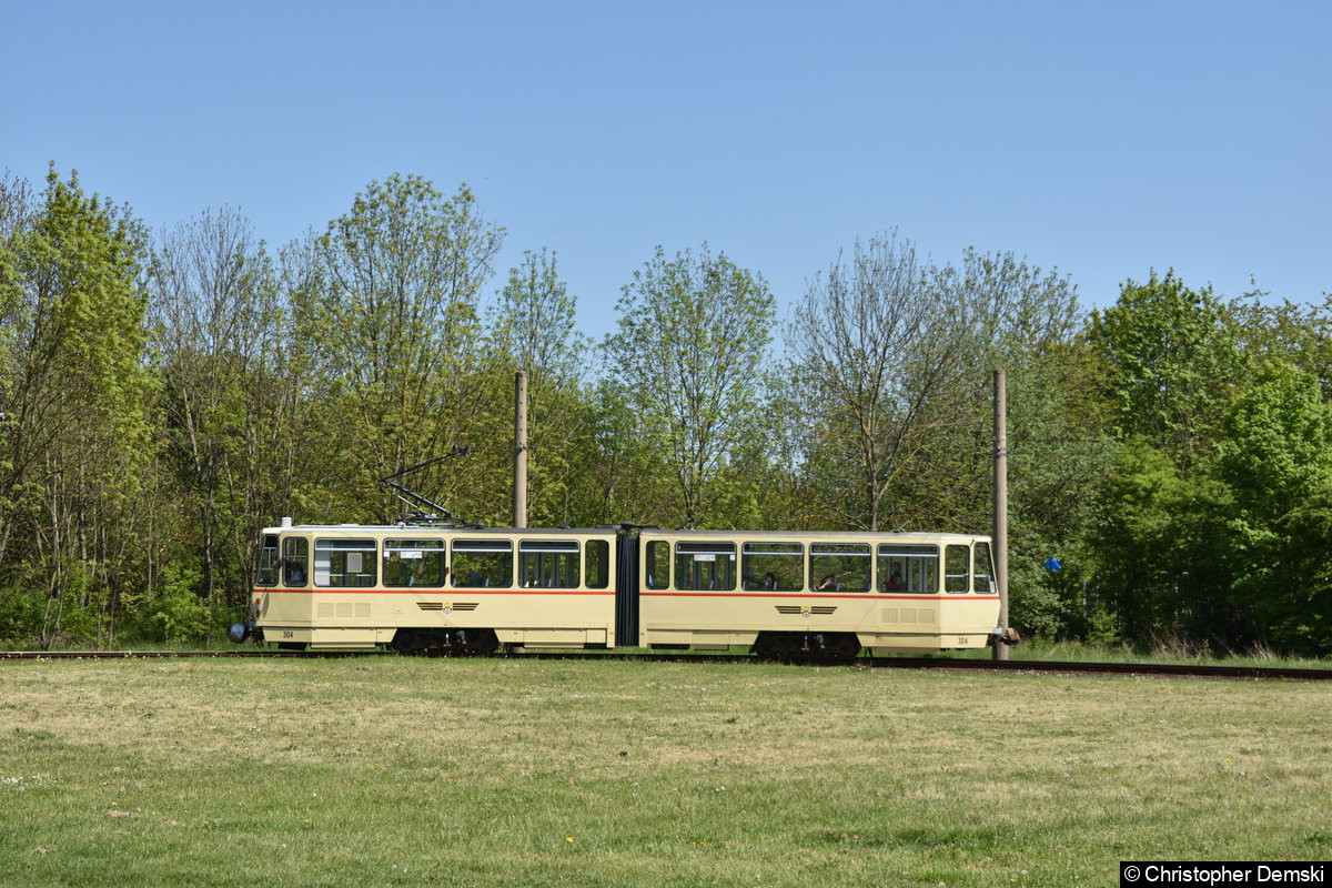 TW 304 als Linie 2 in der Schleife Ostbahnhof.