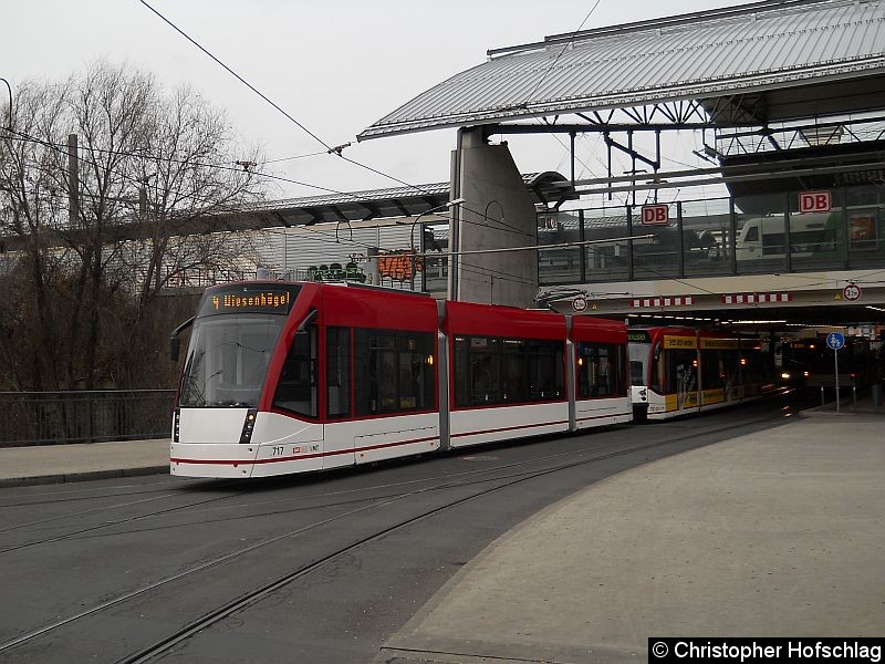 Bild: Am Hauptbahnhof auf der Linie 4.