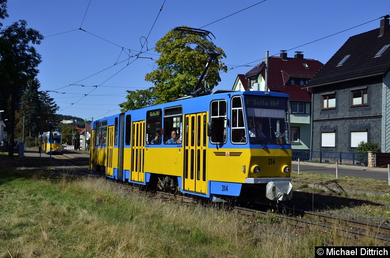 314 verlässt Bad Tabarz.