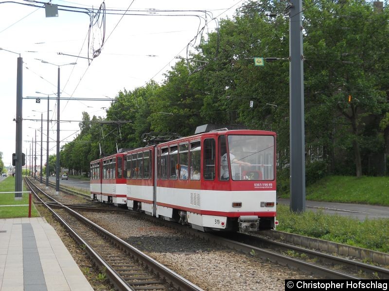Bild: Bereich Nordhäuser Straße/Klinikum.