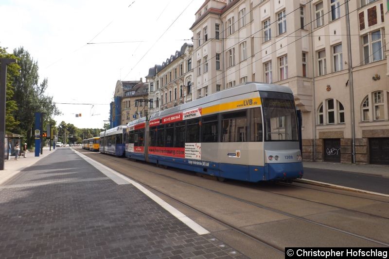 Bild: Die Leo-Traktion wurde am Straßenbahn Angerbrücke gegen ein T4D-Traktion ausgetauscht.