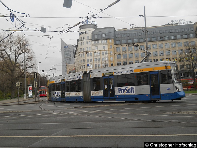 Bild: Auf der Linie 7 aufen Weg zur Haltestelle Hauptbahnhof.